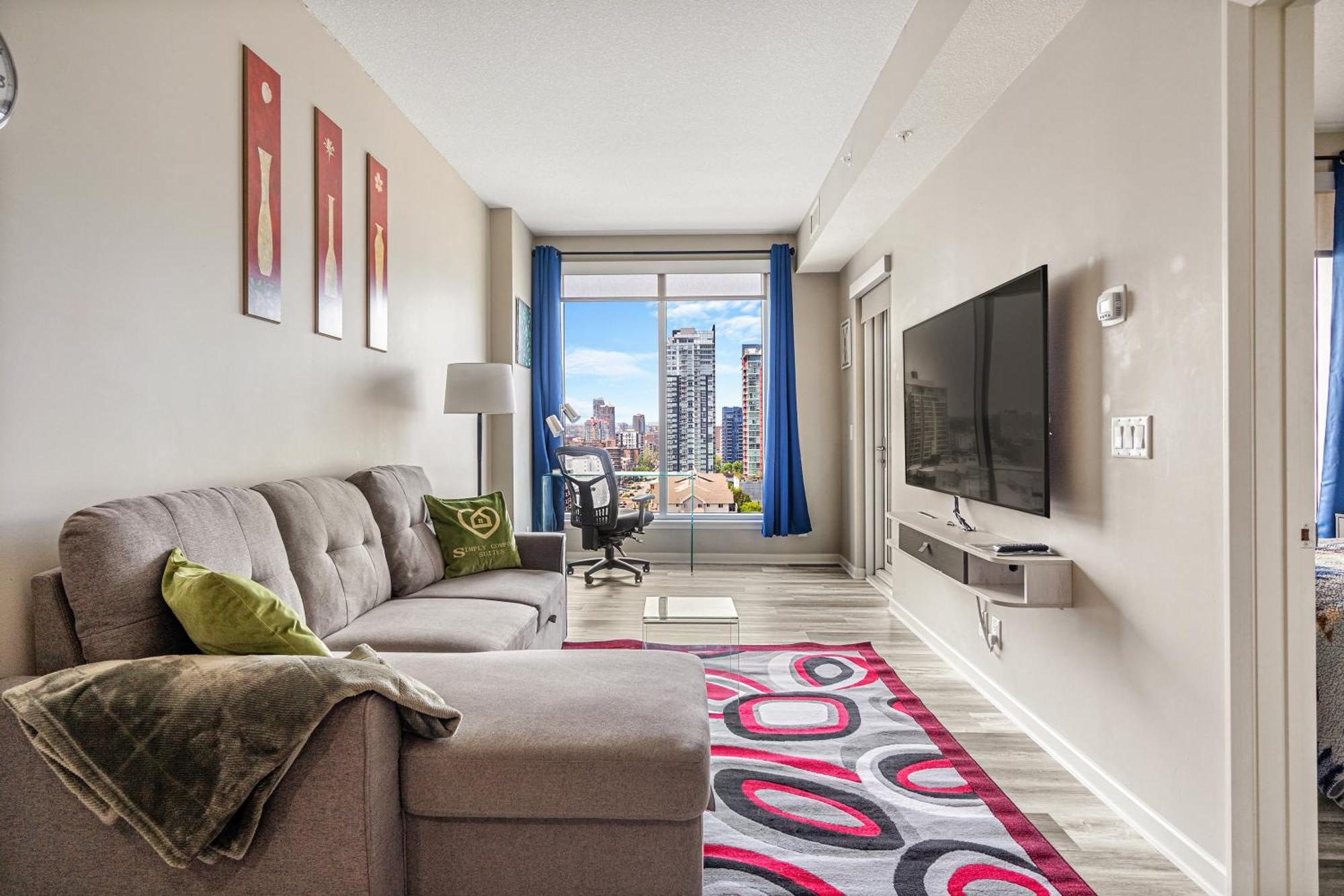 City Centre Retreat - 1Br Condo With Desk Calgary Zewnętrze zdjęcie